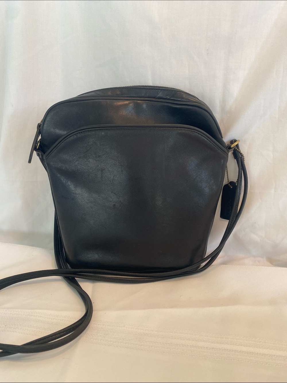 Vintage Coach Gallery Bonnie Cashin Black Leather Crossbody Bag